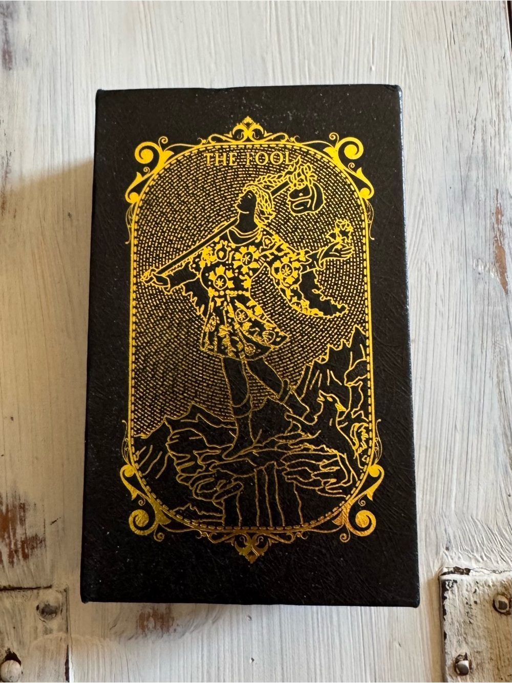 Gold Foil Tarot Card Deck Standard Size with Guidebook & Storage Box